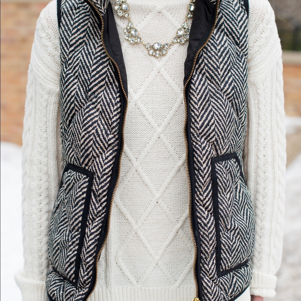 NWT JCrew Herringbone vest